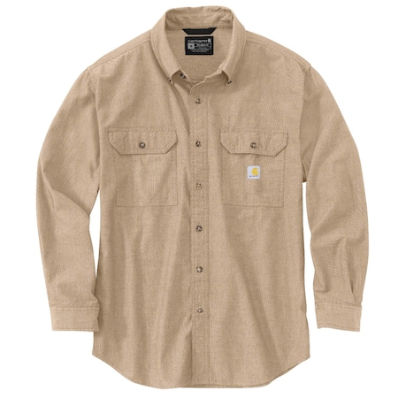 Carhartt Men's TW4368 M LseFit MW Chambray LS Shr L REG Long Sleeve Loose Dark Tan Chambray TW4368-M / 104368-256LREG